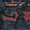 The Blacksmithes in Briansk Factory. 1963. Oil on cardboard.